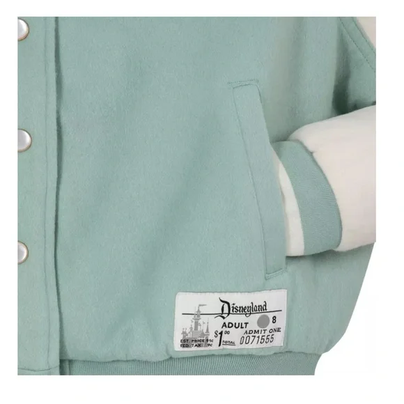 DISNEYLAND Varsity Bomber Jacket with Letter Patch, Size Women’s Small BNWT - Picture 7 of 11